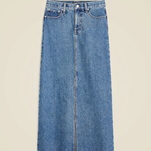 Jcrew Class Denim Maxi Skirt Size 32